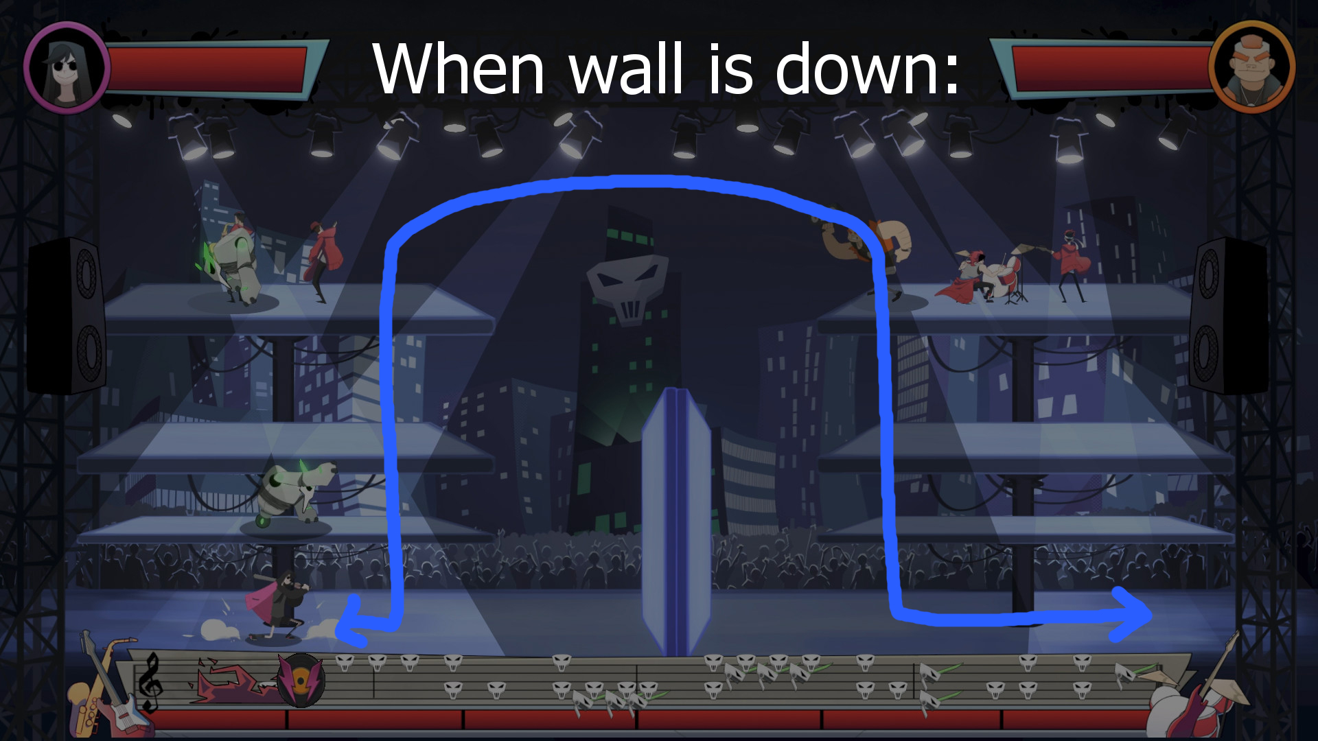 When wall is down